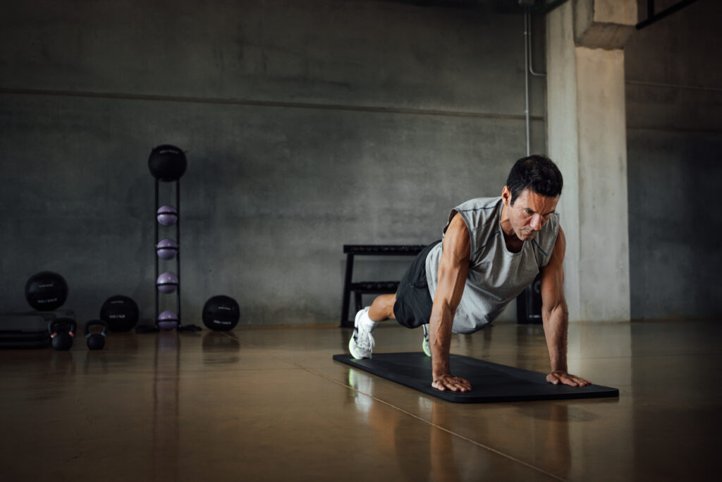 boxe abdos : gainage homme